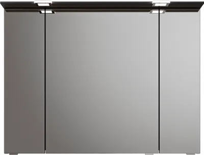 Produktbild von Pelipal Spiegelschrank Serie 6025 SEKE03295L666 Korpus Schwarz Matt Touch - Breite: 95 cm
