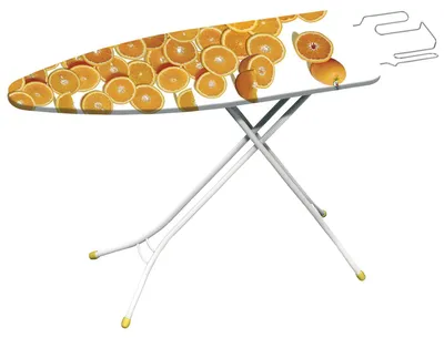 Produktbild von Gimi Junior, Bügelbrett in Originalgröße, Baumwolle, Dampfbügeleisen, Mehrfarbig, Abbildung, Blumenmuster