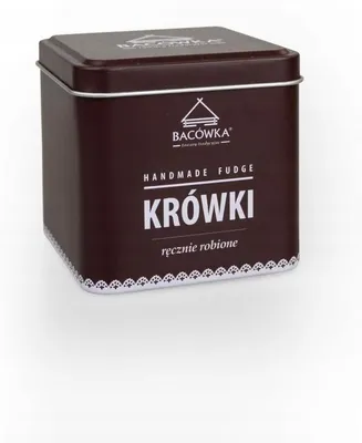 Zdjęcie produktu dla Cukierki Krówki z Bacówki 200 g puszka ręcznie robione