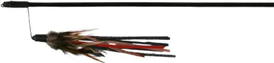 Produktbild von TRIXIE Spielangel Lederbändchen / Federn, Kunststoff, 50 cm