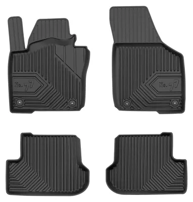 Produktbild von Gummi-Fußmatten für Volkswagen Beetle 2011-2019 (Schrägheck) – 4-tlg, Schwarz, passgenau