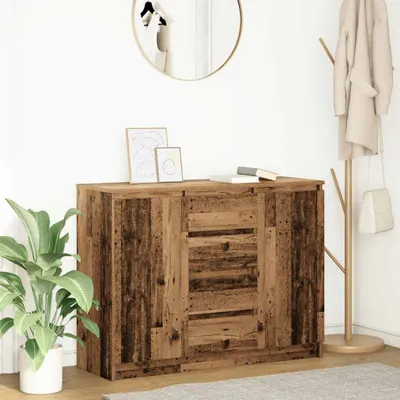 Obrázek produktu pro vidaXL Příborník se zásuvkami vzhled starého dřeva 100,5x35x76 cm