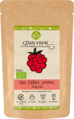Zdjęcie produktu dla ŁYŻKA SMAKU MALINA (LIOFILIZOWANA SPROSZKOWANA MALINA)40 g - HELPA