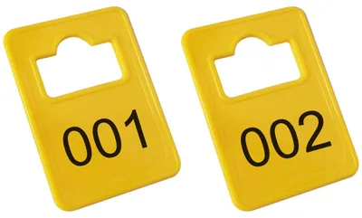 Obrázek produktu pro Čísla plastového šatníku CombiCraft Tiffany Yellow – 1 až 100