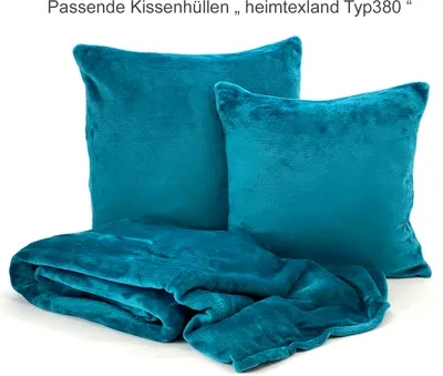 Produktbild von heimtexland ® Kuscheldecke SUPER SOFT Flanell Wohndecke Decke Universell - Sofa Auto Kinderwagen Outdoor Abenteuer Typ380 Petrol 170 x 130 cm