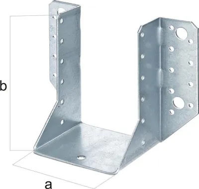 Immagine prodotto di Alberts 866624 Perno per travi, tipo A, zincato Sendzimir, 70 x 125 mm, confezione da 25 pezzi