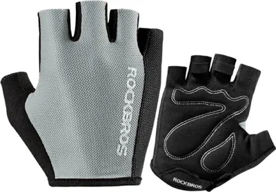 Immagine prodotto di Rockbros guanti da ciclismo grigio guanti unisex in poliestere M