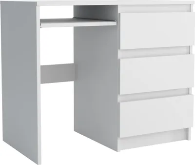 Produktbild von Masseno Schreibtisch VALERIO 90x50x76 cm Bürotisch Computertisch, Weiß