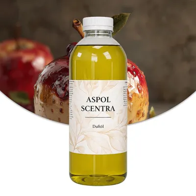 Produktbild von Aspol Scentra Bratapfel und Cranberry UFIREADY Duftöl für Kerzen und Diffusoren 1000 ml, KI-generiertes Bild