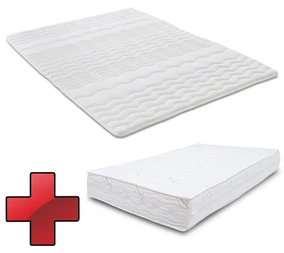 Zdjęcie produktu dla Ergonomiczny materac z pianki zimnej Supportho Lavender 90 x 200 cm, wysokość 18 cm, stopień twardości H2/H3 + nakładka na materac 90 x 200 cm