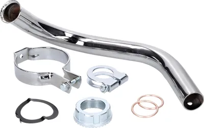 Produktbild von Auspuffkrümmer Set Chrom 28mm für Simson Schwalbe KR51/2