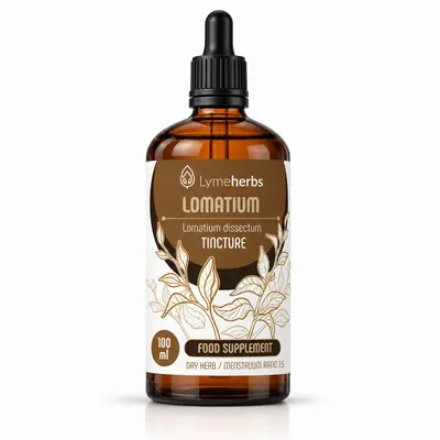 Produktbild von Lomatiumwurzeltinktur 1: 5 (100 ml), KI-generiertes Bild
