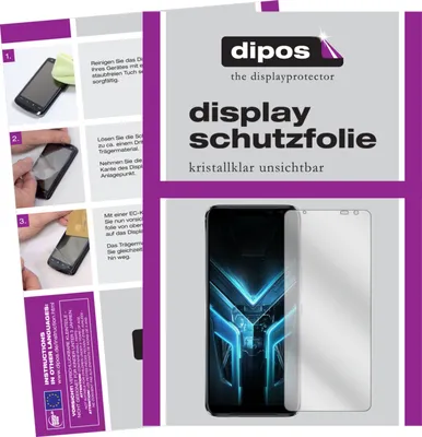Produktbild von 1x Schutzfolie für Asus ROG Phone 3 klar Displayschutzfolie Folie Display Schutz dipos