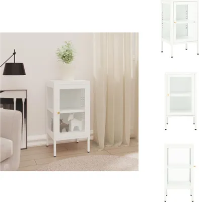 Produktbild von vidaXL Sideboard 38x35x70 cm Metall und Glas -  Sideboards