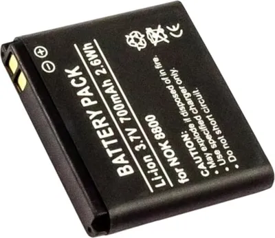Produktbild von AccuCell Akku passend für Nokia 8800 Sirocco Edition, BL-5X, BP-6X, BL-6X, BP-5X