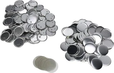 Produktbild von Famanu Set von 100 Runden Leeren Knopfspelden - 75MM