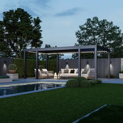 Produktbild von Prestige Pavillon Alu LED 3,6 x 6,57 M