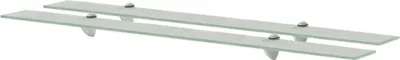 Produktbild von Schweberegale 2 Stk. Glas 100x10 cm 8 mm