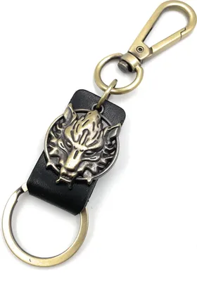 Produktbild von Onwomania Wolf Wolfkopf böse Schlüsselanhänger Metall Glücksbringer in Alu Geschenkbox, ideal zum Verschenken