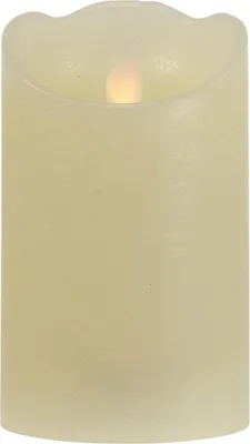 Produktbild von Indoor led kerze ø7,5x12,5cm weiß. warmweißes licht.