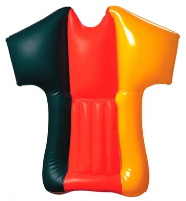 Immagine prodotto di Maglia da tifoso gonfiabile con i colori della Germania - Articolo da tifoso EM 2024 - Accessori per gli Europei di calcio - per lo stadio! colori della Germania