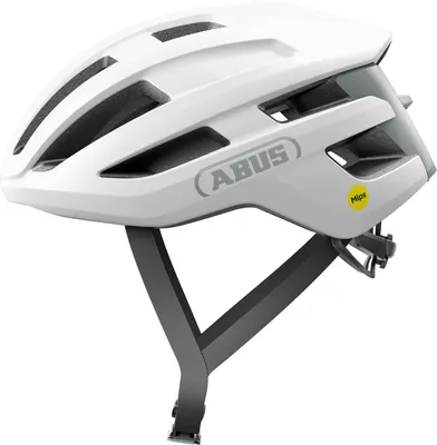 Produktbild von ABUS Rennradhelm PowerDome MIPS - leichter Fahrradhelm mit cleverem Belüftungssystem und Aufprallschutz -  Italy - für Damen und Herren - Polar Weiß, Größe L (57-61 cm)