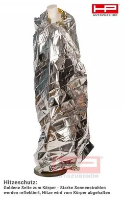Obrázok produktu pre Záchranná prikrývka DIN 13164 D2100xŠ1600xV0,2apr.mm veľkosť zloženia cca 144x80x20mm - 10019
