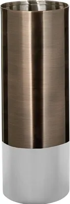 Image de Gilde FINK, Vase, Vito, acier inoxydable, couleur bronze, lot de 2, diamètre : 13 cm, hauteur : 20,00 cm, référence : 64143