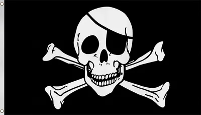 Produktbild von normani Fahne Piratenflagge 90 cm x 150 cm