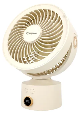 Immagine prodotto di Ventilatore da tavolo PowerSmart, per la circolazione dell'aria, mini ventilatore a batteria con 3 velocità, silenzioso, oscillante, 4000mAh