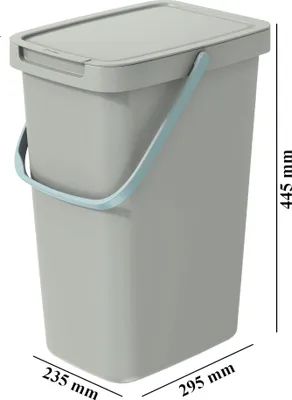 Immagine prodotto di Cestino con coperchio marrone chiaro 20 L SYSTEMA Q COLLECT NHW20-WG5C
