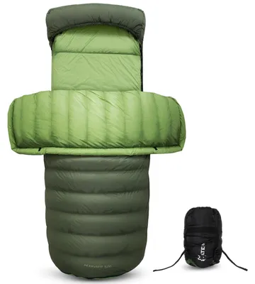 Produktbild von Ultraleichter Daunenschlafsack für 3 Jahreszeiten, Wasserabweisend