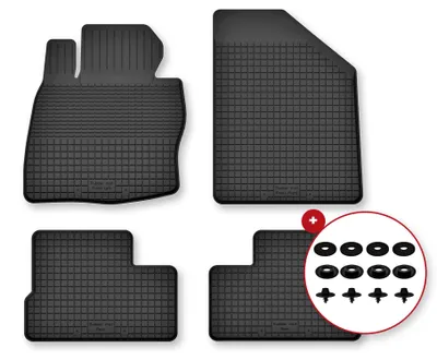 Immagine prodotto di Tappetini gomma vasca per BMW iX1 2022- Set 4 pezzi con clip