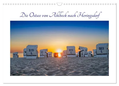 Produktbild von Die Ostsee von Ahlbeck nach Heringsdorf (Wandkalender 2027 DIN A3 quer), CALVENDO Monatskalender