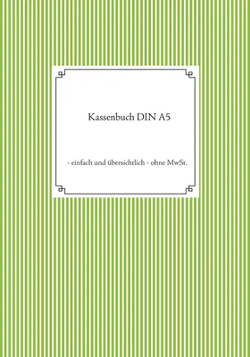 Produktbild von Kassenbuch DIN A5