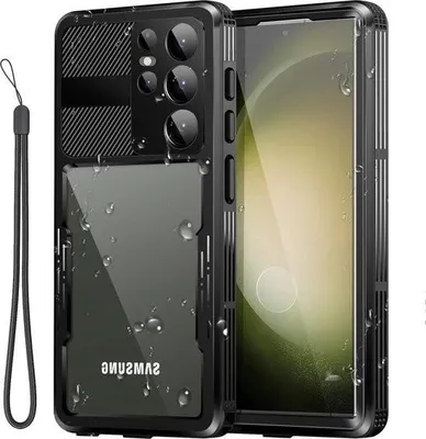 Produktbild von Wasserdichte Schutzhülle für Samsung Galaxy S23 Ultra 5G (6,8 Zoll) – schnee- und staubdicht – stoßfest – IP68 – Rundumschutz – Unterwassergehäuse – Samsung S23 Ultra