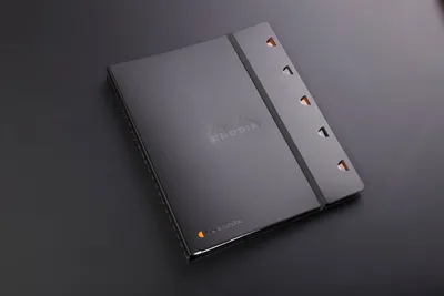Zdjęcie produktu dla RHODIA 132142C Podkładka RHODIA EXABOOK college, A4+, w kratkę, czarna