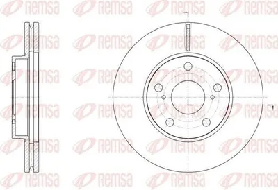 Produktbild von 2x REMSA Bremsscheibe 61539.10 vorne für TOYOTA AURIS (NZE18_ ZRE18_) 277mm