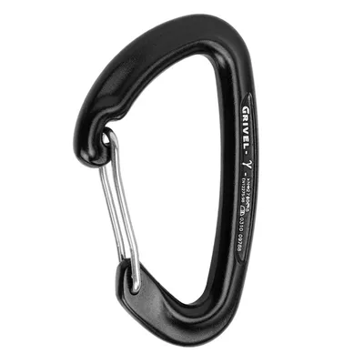 Produktbild von Grivel K2w Gamma Clip Ce Karabinerhaken Schwarz  Schwarz One Size
