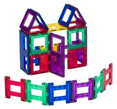 Produktbild von 3D Playmags magnetische Bausteine 162 Set mit 24 Teilen