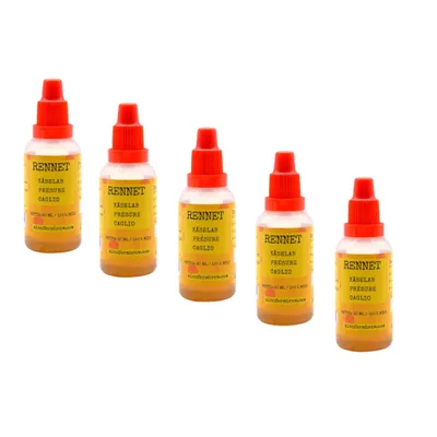 Produktbild von 5 x Alcofermbrew Naturlab Flüssige 30ml – Käse Lab Kälberlab Käselab Labextrakt