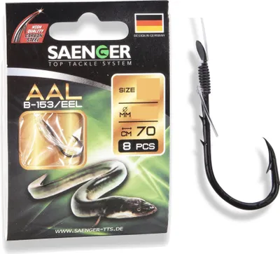 Produktbild von Saenger Aal B-153 Vorfachhaken 70cm 1/0 / 8Stk.