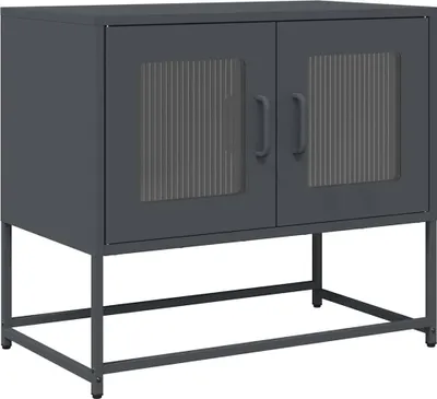 Zdjęcie produktu dla vidaXL Szafka pod TV antracyt 68x39x60,5 cm Stal walcowana na zimno
