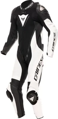 Produktbild von Dainese Demon Sprint perforierte 1-Teiler Motorrad Lederkombi, schwarz/weiß/weiß, 54
