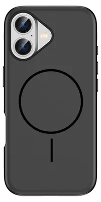 Zdjęcie produktu dla Etui ochronne Imoshion w kolorze czarnym z cienkim pierścieniem MagSafe, przeznaczone do telefonu Apple iPhone 17