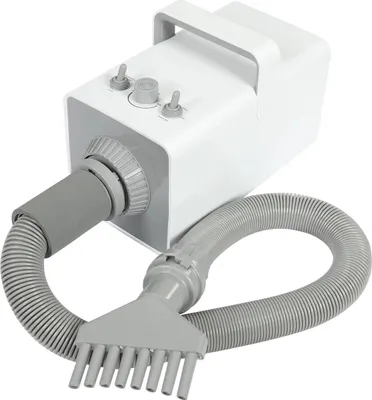 Immagine prodotto di Asciugacapelli per cani - Asciugacapelli professionale per animali - 2800 W - Tubo flessibile da 2 m - Spina UE - 220–240 V - Bianco