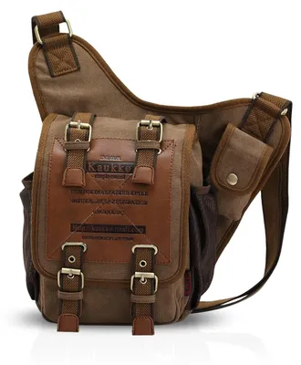 Imagen del producto de Solidchoice: Bandolera vintage de lona para mujeres y hombres