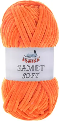 Produktbild von 100g Strickgarn Samet Soft Chenille-Strickgarn Samtwolle flauschig Farbwahl