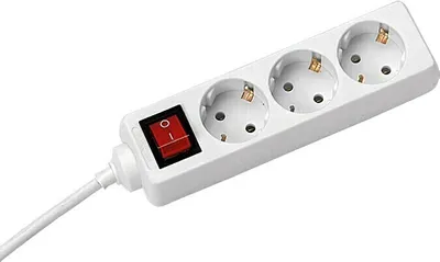 Produktbild von Verlängerungskabel Steckdosenleiste 3 5-fach mit Kabel Schukosteckdose 1,5 3 5m 3-fach mit Schalter 1,5 m