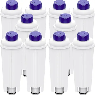 Produktbild von Wasserfilter für Kaffeemaschinen DeLonghi DLSC002, 10 Stück, Weiß